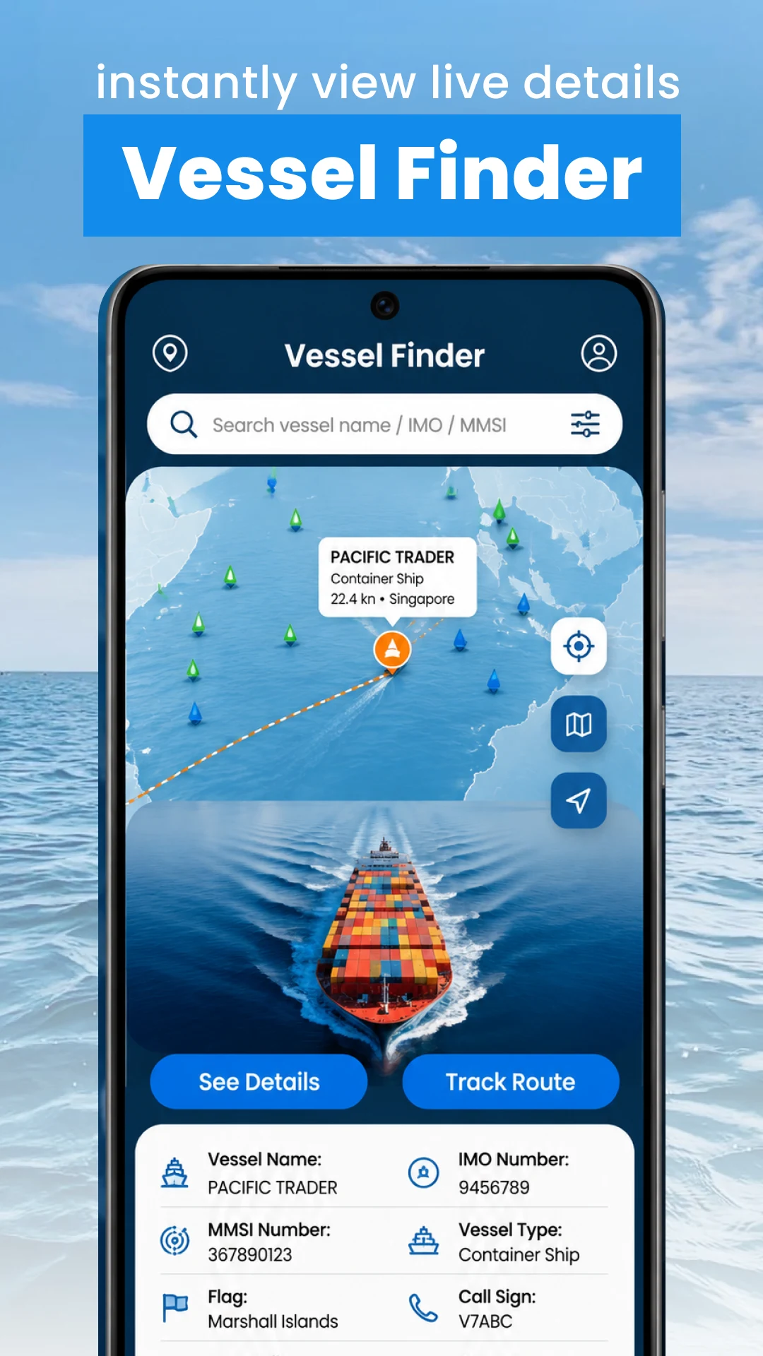 Marine Tracker Ship Finder screenshot